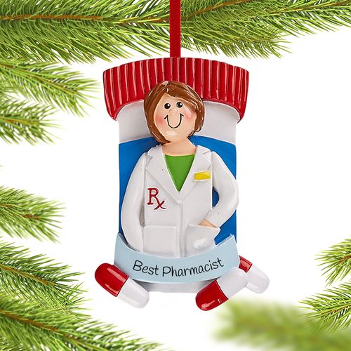 Personalized Pharmacist Girl Christmas