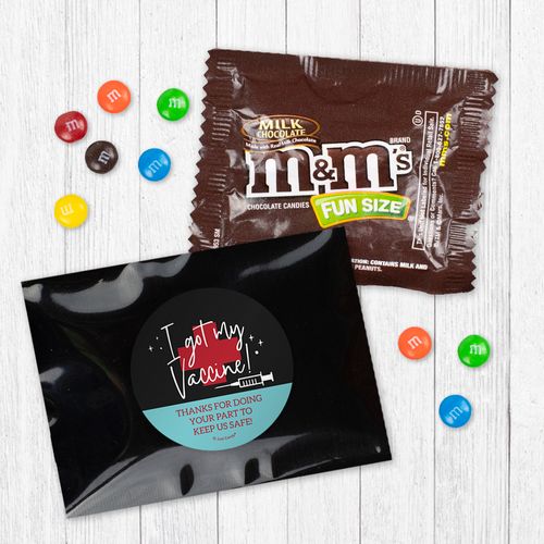 Personalized Pandemic Vaccinated - Milk Chocolate M&Ms