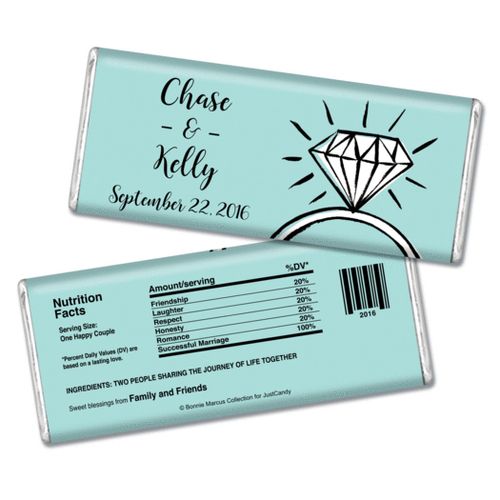 Bonnie Marcus Collection Personalized Chocolate Bar Chocolate and Wrapper Last Fling Wedding Favors