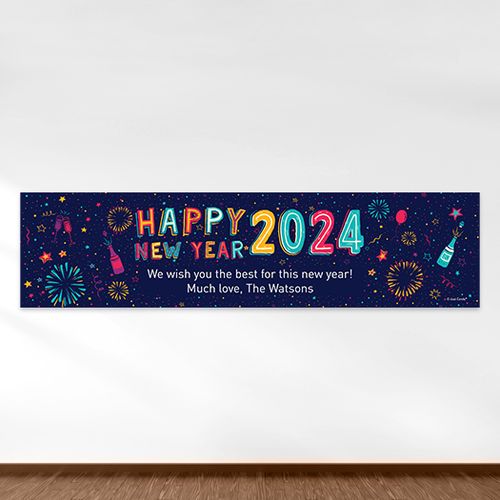 Personalized New Year's Eve Festivities 5 Ft. Banner