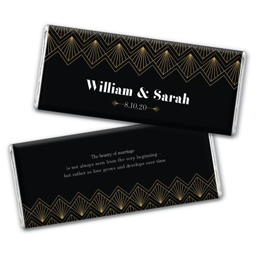 Personalized Lace & Love Wedding Chocolate Bars