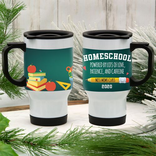 Personalized Stainless Steel Travel Mug (14oz) - Homeschooled