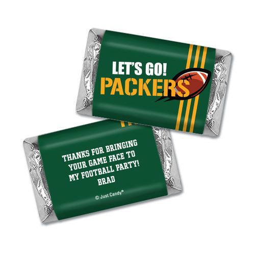 Personalized Packers Football Party Hershey's Miniatures