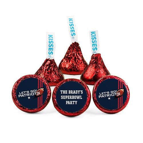 Personalized Patriots Football Party Hershey's Kisses