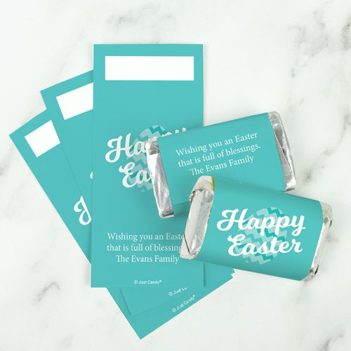 Personalized Easter Chevron Egg Mini Wrappers