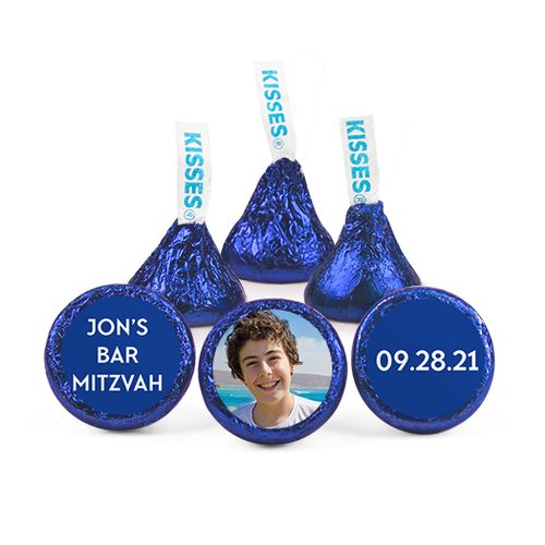Personalized Bar Mitzvah Traditional Star Hershey's Kisses