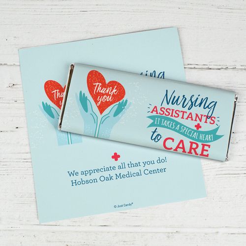 Nurse Assistant Appreciation Kit Personalized Candy Bar - Wrapper Only