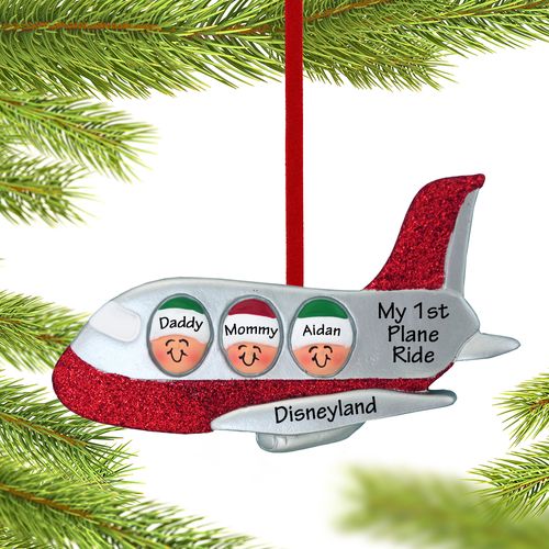 Personalized Airplane Family of 3