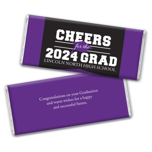 Personalized Graduation Confetti Chocolate Bar Assembled