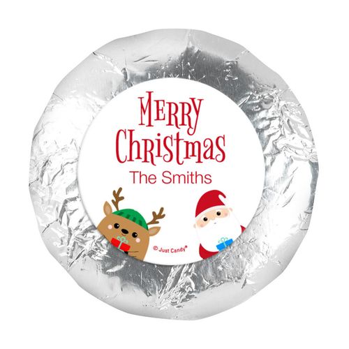 Personalized Christmas Winter Buddies 1.25" Stickers (48 Stickers)