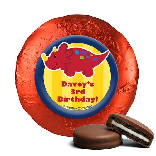 Personalized Birthday Dinosaurs & Balloons Chocolate Covered Oreos