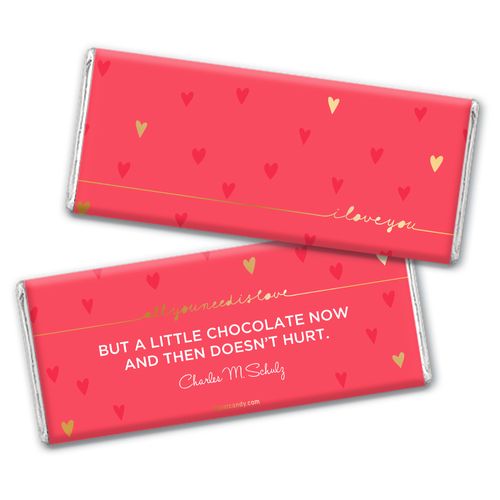Personalized Valentine's Day Thoughtful I Love You Hershey's Chocolate Bar & Wrapper