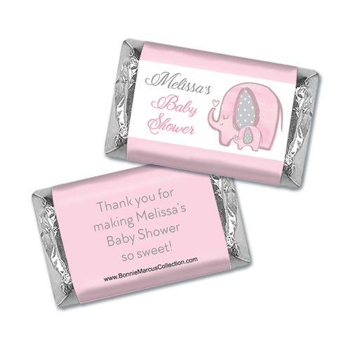 Personalized Bonnie Marcus Elephants Baby Shower Mini Wrappers