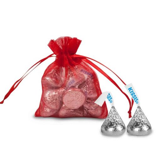 Extra Small Organza Bag - Pack of 12 Red