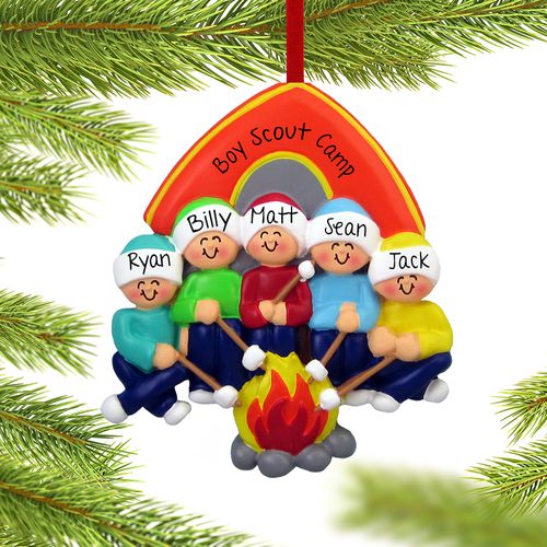 Personalized Camping Family of 5