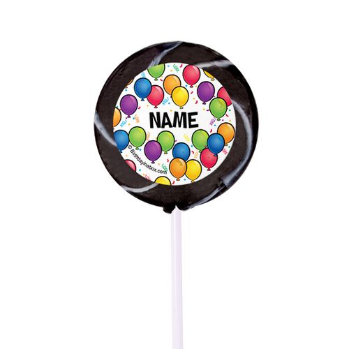 Birthday Glitz Personalized 2" Lollipops (24 Pack)
