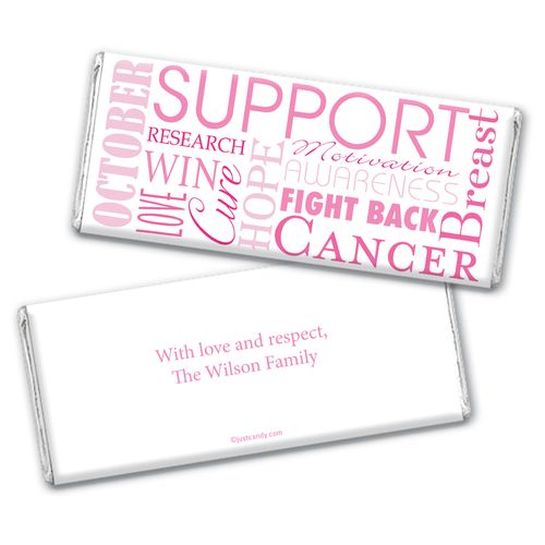 Words for a Cure Personalized Candy Bar - Wrapper Only