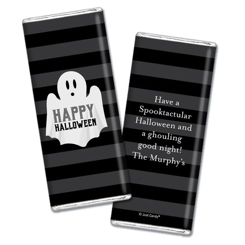 Personalized Halloween Ghouling Ghost Chocolate Bar & Wrapper