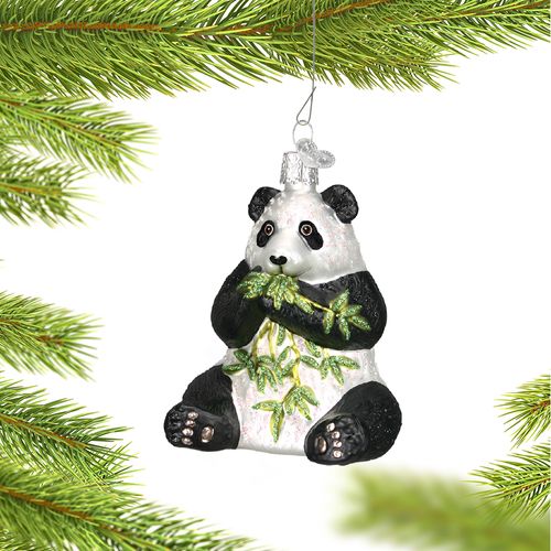 Personalized Panda with Bamboo