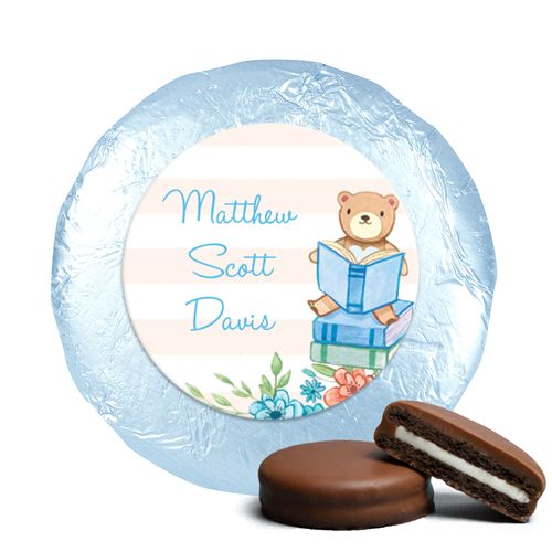 Story Time Baby Boy Favors Milk Chocolate Covered Oreo Assembled
