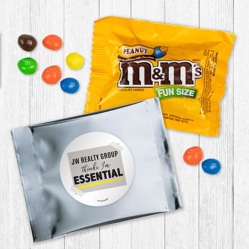 Personalized Business Thinks I'm Essential - Peanut M&Ms