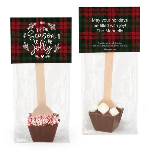 Personalized Christmas Tis the Season Hot Chocolate Spoon