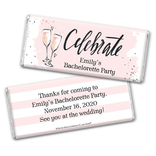 The Bubbly Custom Bachelorette Party Personalized Candy Bar - Wrapper Only
