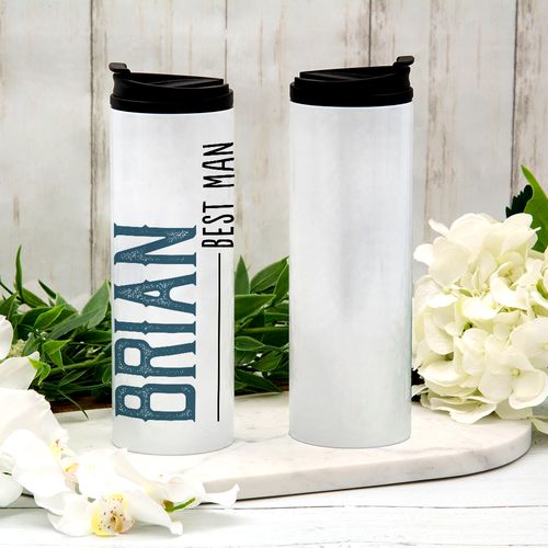 Personalized Best Man Stainless Steel Thermal Tumbler (16oz)