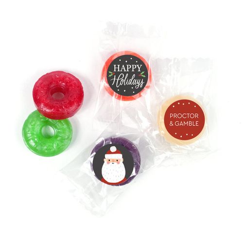 Personalized Bonnie Marcus Christmas Snowy Santa LifeSavers 5 Flavor Hard Candy