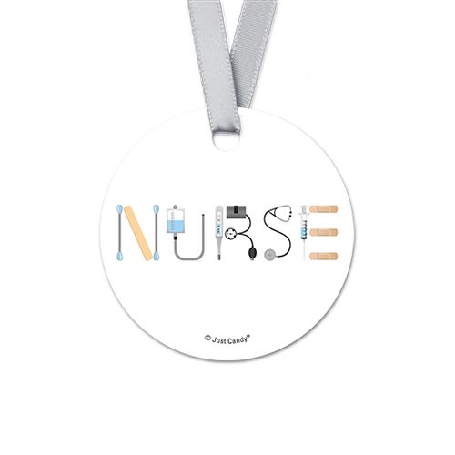 First Aid Nurse Appreciation Round Favor Gift Tags (20 Pack)