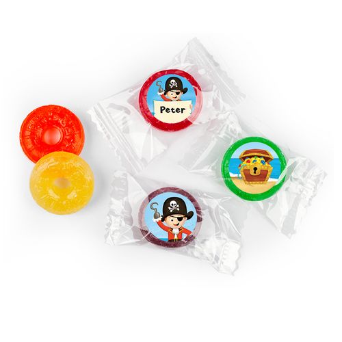 Personalized Birthday Pirate Party Life Savers 5 Flavor Hard Candy