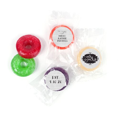 Personalized Wedding The Happy Couple LifeSavers 5 Flavor Hard Candy