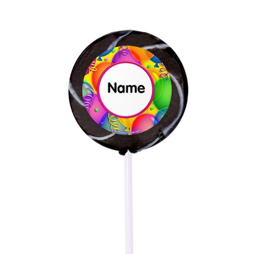 Balloon Bash Personalized 2" Lollipops (24 Pack)