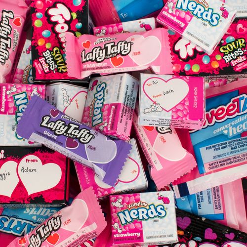 Trolli, Nerds, SweeTarts & Laffy Taffy Valentine Exchange Candy - 42 Count