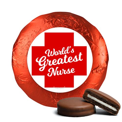 Nurse Appreciation Red Cross Chocolate Covered Oreo Cookies