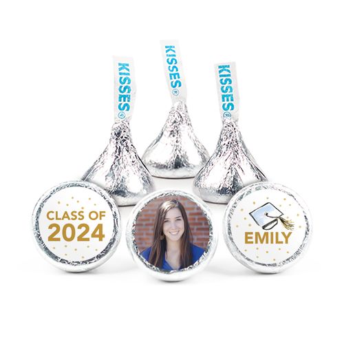 Personalized Hershey's Kisses - Glitter Graduation