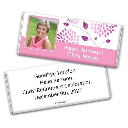 Retirement Portrait Personalized Candy Bar - Wrapper Only