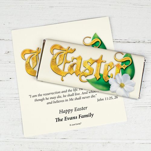 Easter Blessings Personalized Candy Bar - Wrapper Only