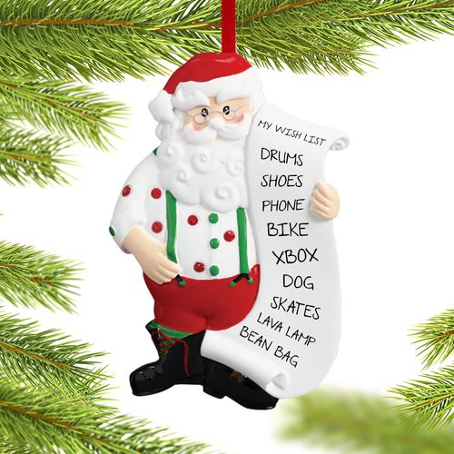 Personalized Santa Wish List