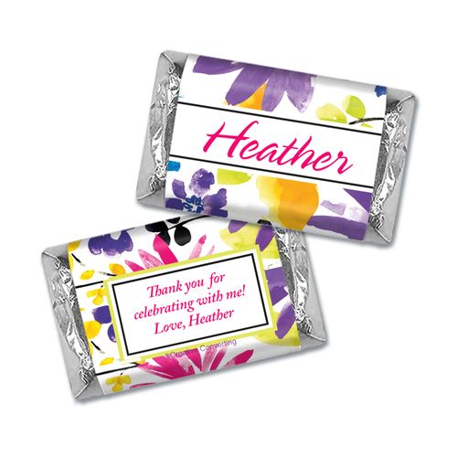 Personalized Birthday Garden Blooms Miniatures Wrappers