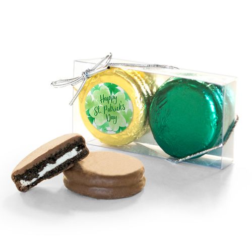 St. Patricks Day Watercolor 2Pk Chocolate Covered Oreo Cookies