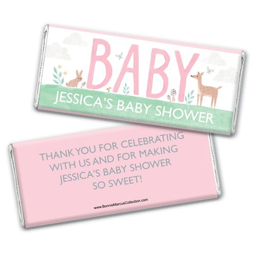 Personalized Bonnie Marcus Baby Shower Forest Fun Chocolate Bar