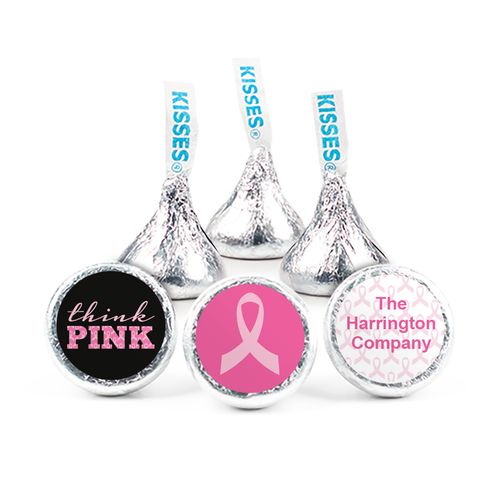 Personalized Bonnie Marcus 3/4" Stickers - Breast Cancer Awareness Pink Power (108 Stickers)