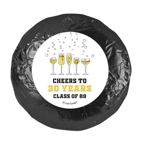 Personalized 1.25" Stickers - Class Reunion Cheers To All the Years (48 Stickers)
