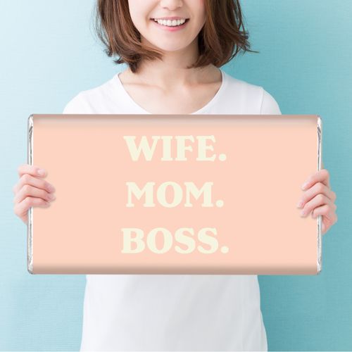 Personalized Mother's Day Wife Mom Boss Giant 5lb Hershey's Chocolate Bar