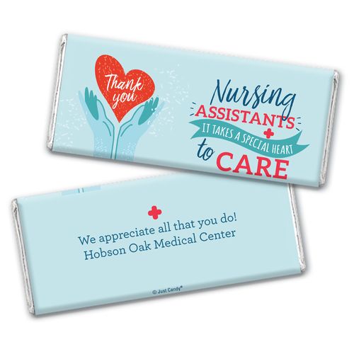 Nurse Appreciation Personalized Chocolate Bar Nurse Assistants' Care