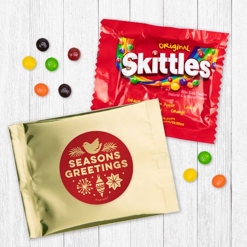 Personalized Christmas Season's Greetings - Skittles