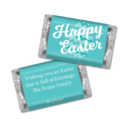 Personalized Easter Chevron Egg Hershey's Miniatures