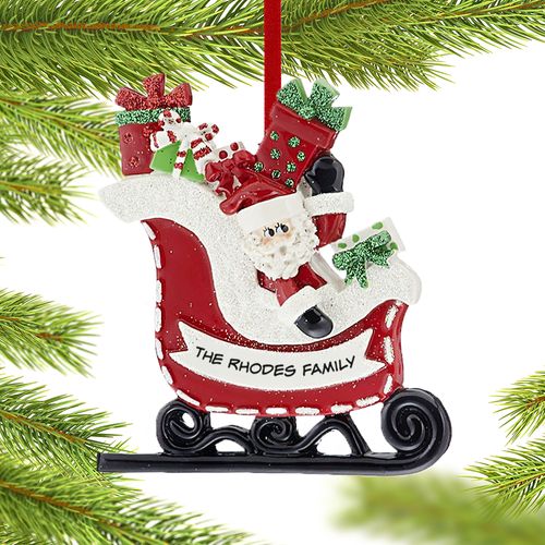 Personalized Santa in Sleigh