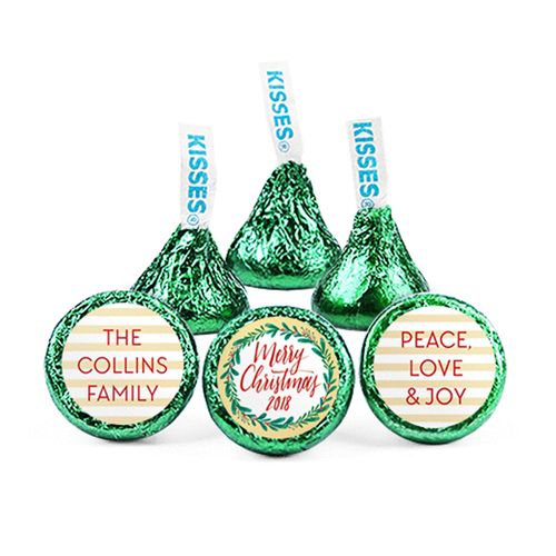 Personalized Christmas Chic Hershey's Kisses